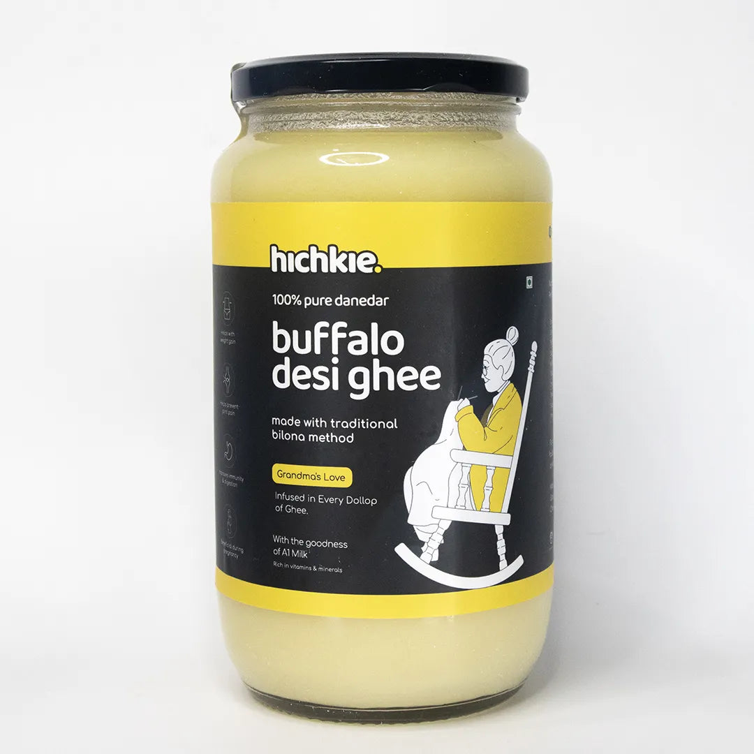 Buffalo Desi Ghee | Bilona Method | Curd-Churned | Lab Tested.