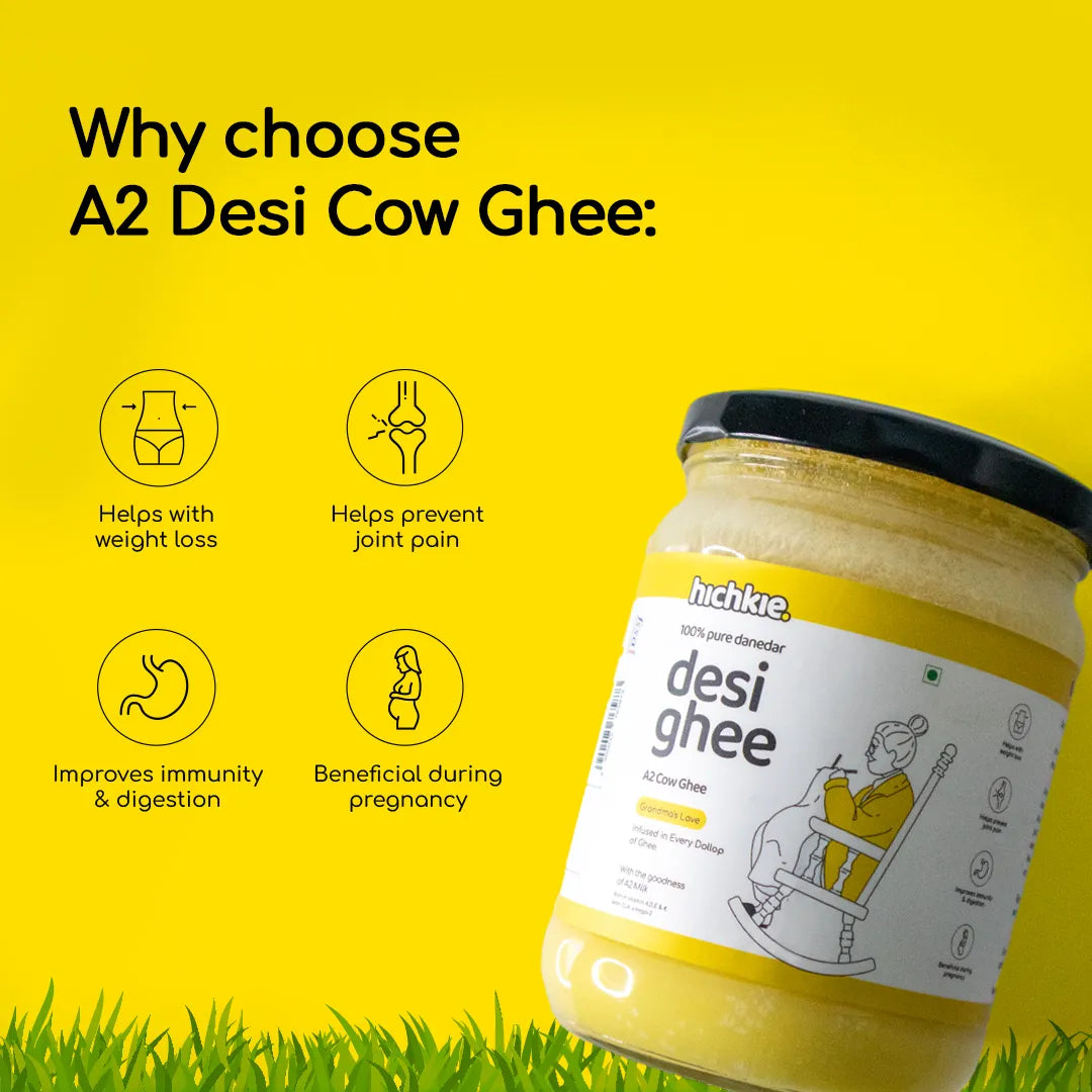 A2 Cow Ghee 500 ml | Bilona Method | Curd-Churned | Lab Tested.