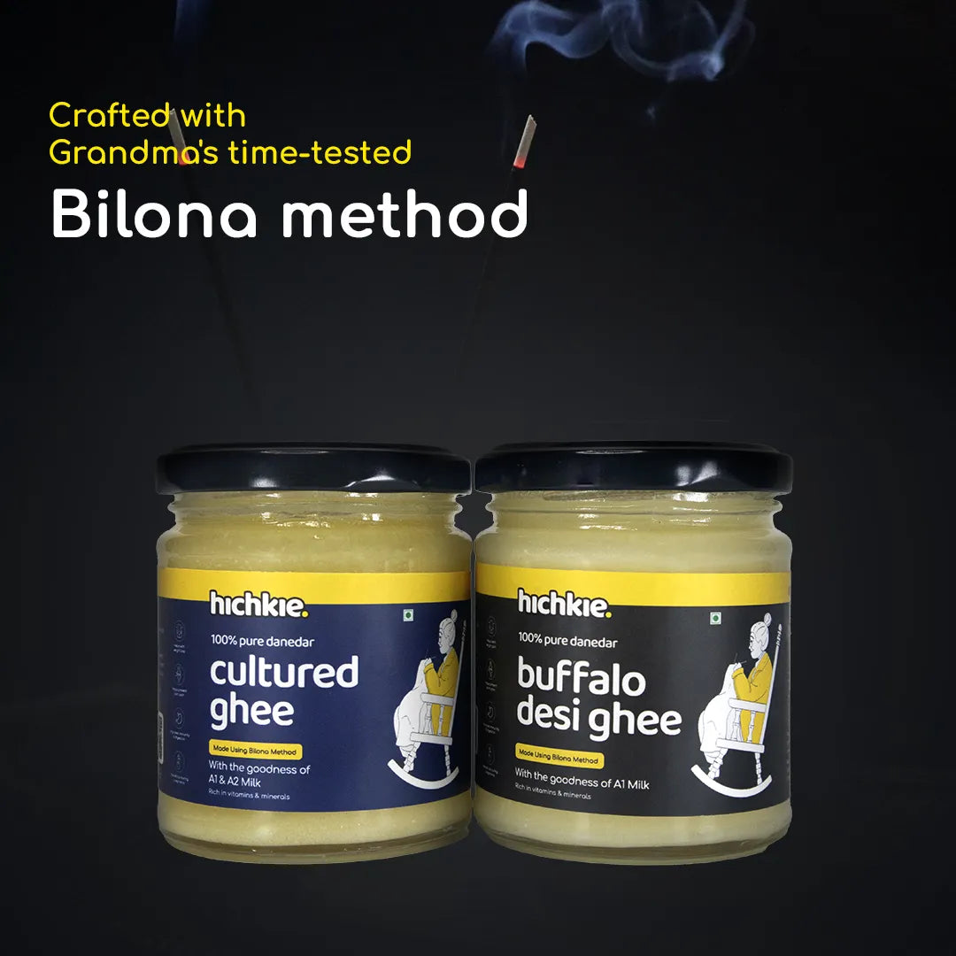Pack of 2 | 180ml | Buffalo Desi Ghee | Cultured Ghee | Bilona Method | Lab Tested.