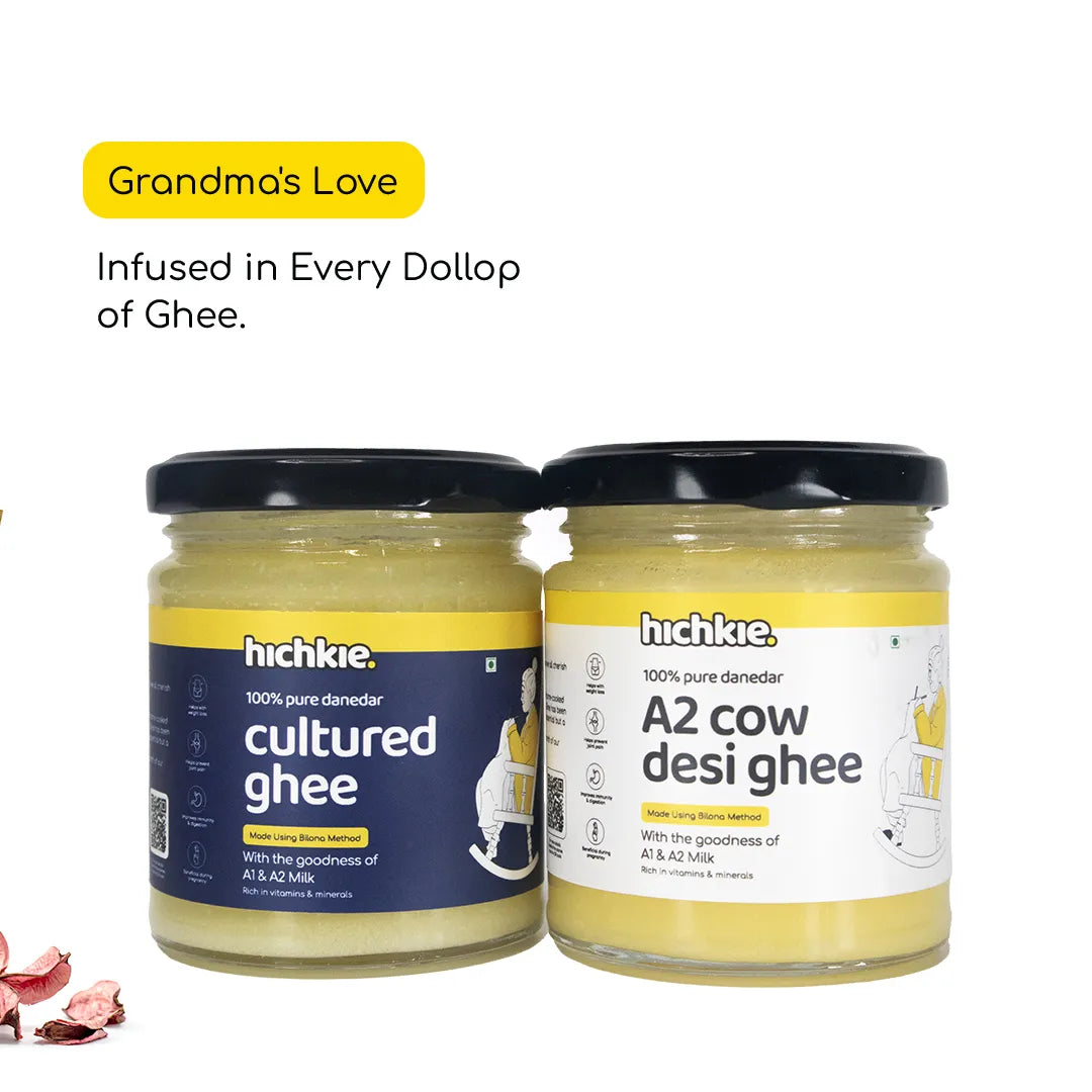 Pack of 2 | 180ml | A2 Cow Desi Ghee | Cultured Ghee | Bilona Method | Lab Tested.