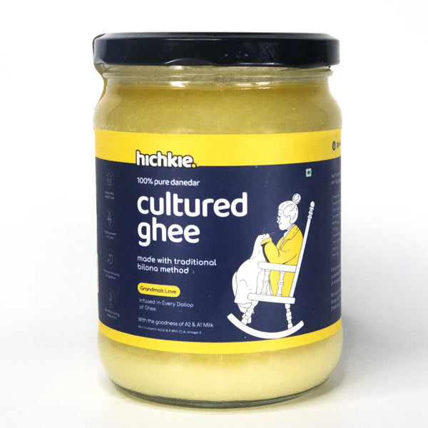 Cultured Ghee 500 ml | Bilona Method | Cream-Churned | Lab Tested.
