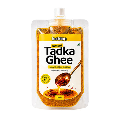 Hichkie Instant Tadka Ghee | Spiced A2 Cow Ghee Seasoning for Daily Meals