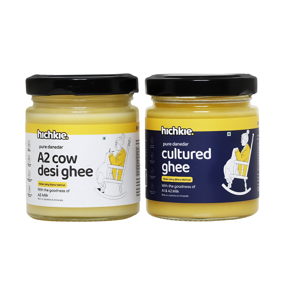 Pack of 2 | 180ml | A2 Cow Desi Ghee | Cultured Ghee | Bilona Method | Lab Tested.