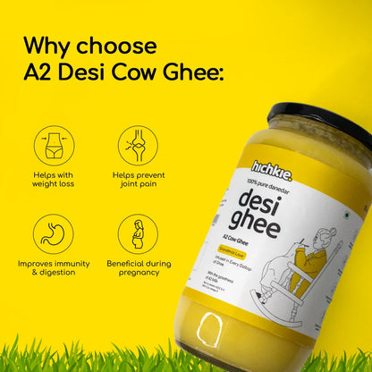A2 Cow Desi Ghee | Bilona Method | Curd-Churned | Lab Tested.