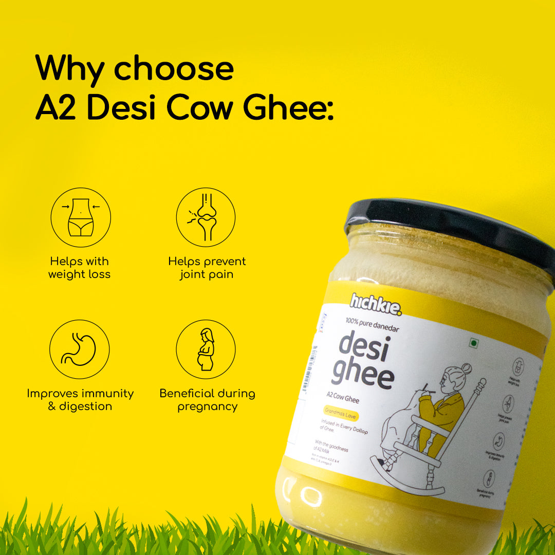 Combo of A2 Cow Ghee 500 & 1000ml | Glass Jar | Bilona Method | Curd-Churned |Pure, Natural & Healthy | Lab Tested.
