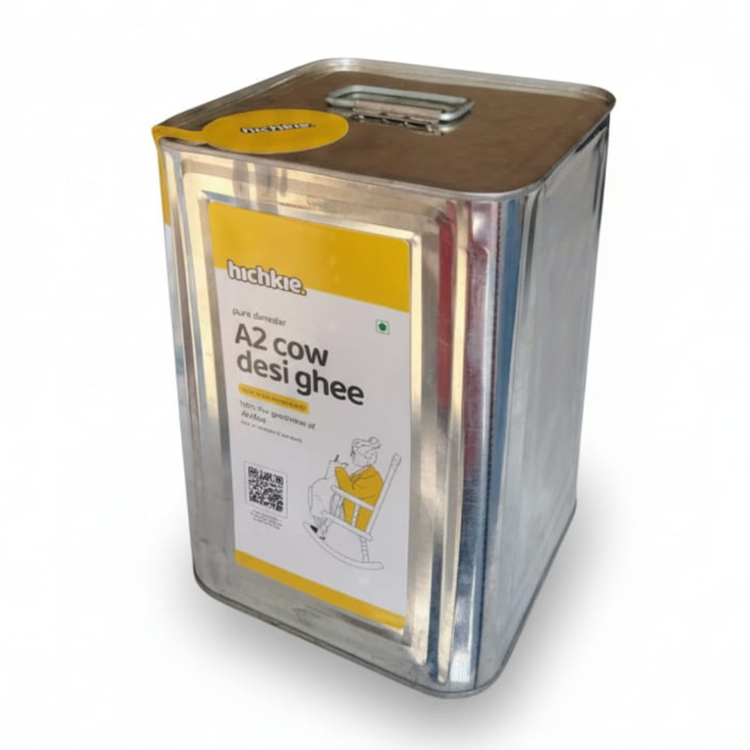 A2 Cow Ghee 5 Ltr | Bilona Method | Curd-Churned | Lab Tested.