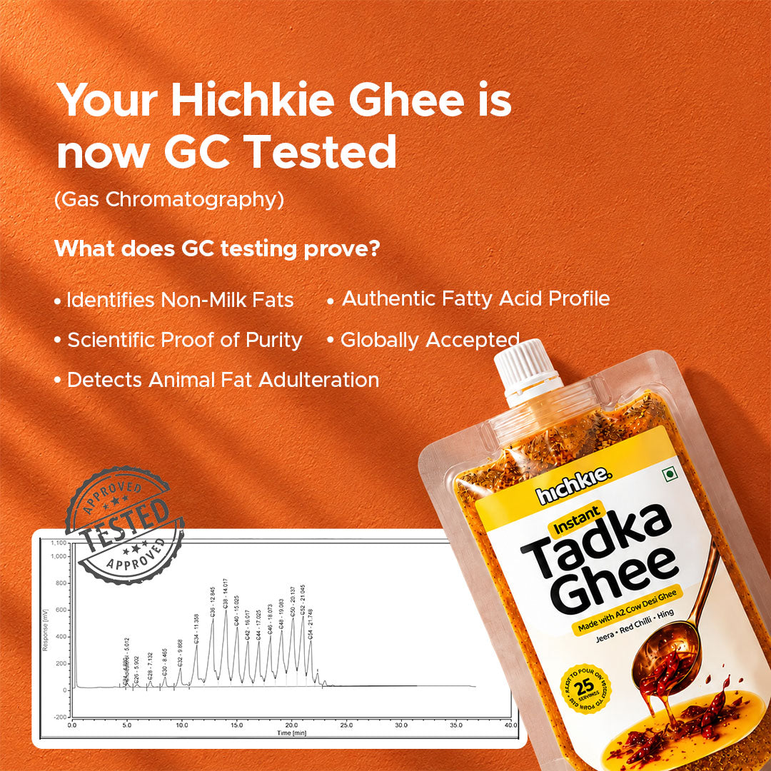 Hichkie Instant Tadka Ghee | Spiced A2 Cow Ghee Seasoning for Daily Meals