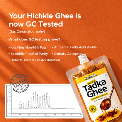 Hichkie Instant Tadka Ghee | Spiced A2 Cow Ghee Seasoning for Daily Meals
