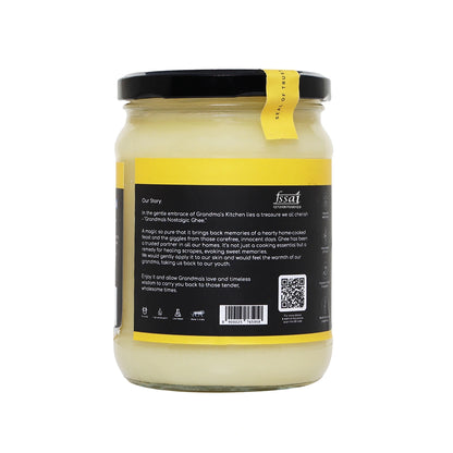 Hichkie buffalo desi ghee 500ml jar, bilona-churned